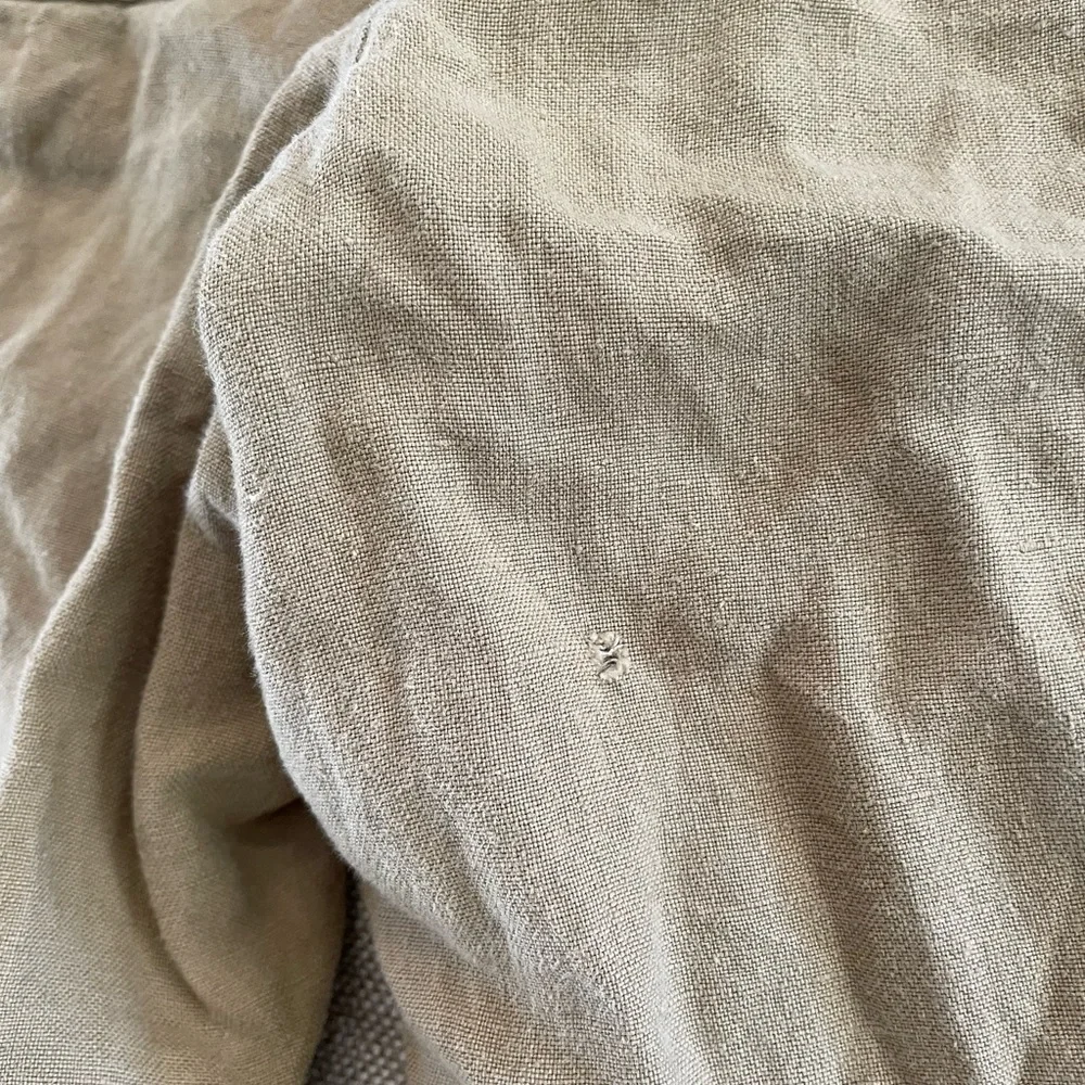 Baird‎ McNutt x MURANO Drawstring Button Fly Linen Trouser in Khaki Size 35